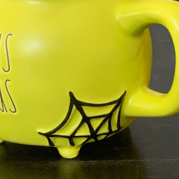 Rae Dunn HOCUS POCUS Cauldron Mug with Spider Web - Picture 4 of 9